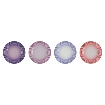 LE CREUSET 圓盤組  1個  4個圓盤  藍鈴紫 + 卡特蘭 + 淡粉紫 + 綻放粉
