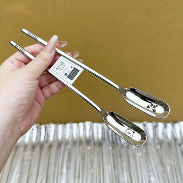 💗小紅書推薦💗食品級304不鏽鋼攪拌勺冰更蜂蜜勺子長調羹長柄咖啡勺冰勺甜品勺💗新品上新 815