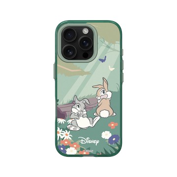 iPhone 16 Pro Clear 憂墨綠 - 迪士尼-經典系列 Disney Classics - 小鹿斑比 - 桑普與邦妮