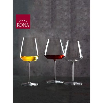 RONA洛娜輕奢水晶玻璃紅酒杯禮盒裝手工高腳杯家用送禮圣托里尼