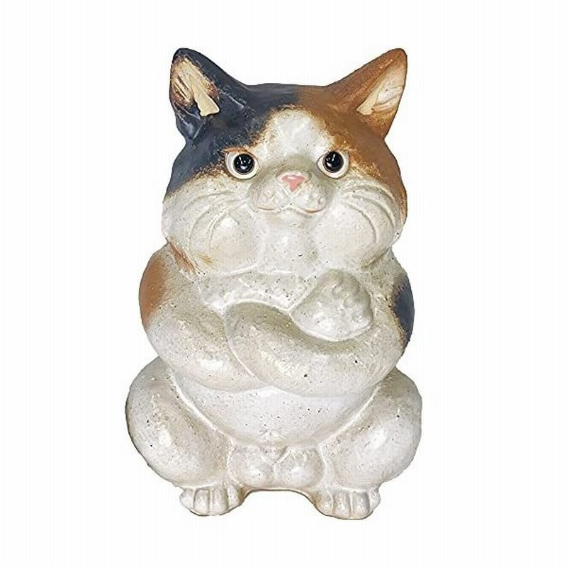 信楽焼 ボスねこ 信楽焼ねこ置物 可愛い陶器ネコ置物 しがらきやき 猫置物 猫 インテリア 謹呈豆かえる 通販 Lineポイント最大get Lineショッピング