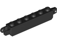 [必買站] 樞紐 Brick 1x6 Locking with 1 Finger Vertical End and 2 F 30388 黑色 3038826
