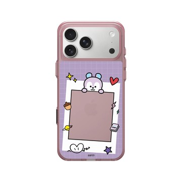 iPhone 17 Pro Max Clear (相機按鈕) 晶醺玫 - BT21 - MANG Stay With You