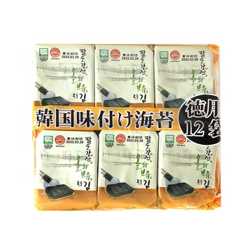 orionjako orionjako 韓國麻油風味海苔12入(42g)