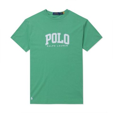 Polo Ralph Lauren RL 熱銷印刷文字圖案短袖T恤 上衣-綠色