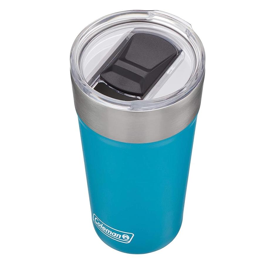 COLEMAN INSULATED STAINLESS STEEL 20OZ BREW TUMBLER, CARIBBEAN SEA