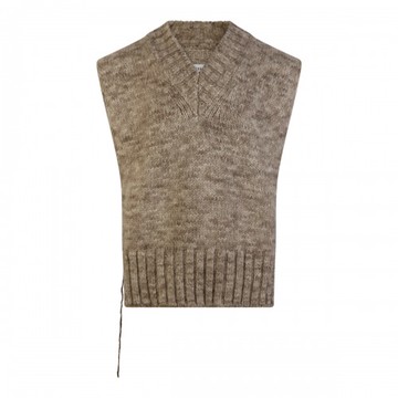 Maison Margiela - Light Brown Wool Blend Jumper S