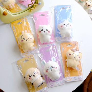 【吉伊卡哇】Chiikawa 🇯🇵吉伊卡哇 絨毛玩偶可拆式支架/吊飾 ちいかわ 造型手機支架 生日禮物 日落小物