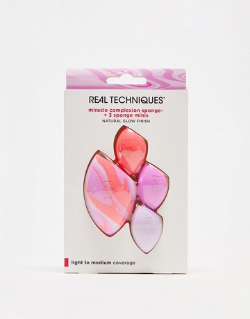Real Techniques Berry Pop Miracle Complexion Sponge & Mini Sponges Set-No colour