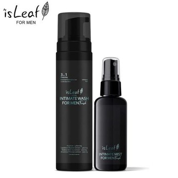 韓國isLeaf 男性 私密醒肌抑菌噴霧60ml + 私密激淨慕絲200ml