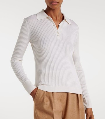 Max Mara Gitano cashmere and silk polo sweater
