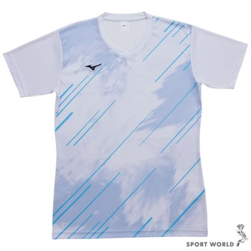 Mizuno 美津濃 短袖上衣 男裝 排球 速乾 中華藍【運動世界】V2TACG1701