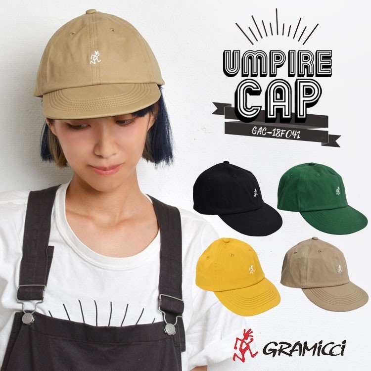 キャップ レディース メンズ Gramicci グラミチ ブランド 帽子 アンパイアキャップ Umpire Cap 短いツバ つば 短い キャップ 小 つば サイズ調整 9910 Mst 通販 Lineポイント最大0 5 Get Lineショッピング