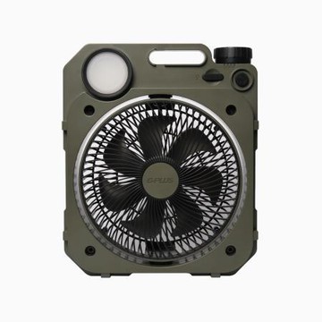 GPLUS6吋LED照明露營風扇【贈收納袋顏色隨機】/BF-D002/軍綠色