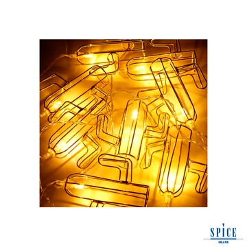 SPICE 造型LED燈飾條-仙人掌(黃光8顆燈泡) RVXH