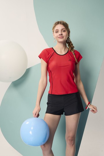 台灣製造現貨包袖泳衣泳褲女二件式泳裝附帽【36-66-H23106-25】ibella艾貝拉