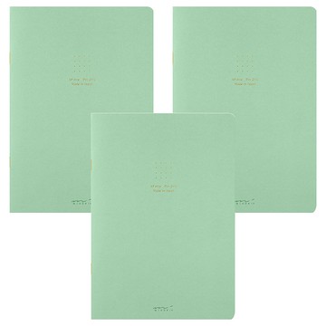 日本 MIDORI 點點彩色筆記本 A5 15274  綠色  1個  3個