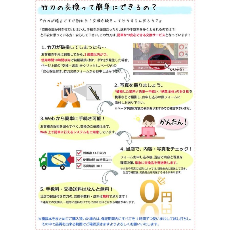 SSPシール付・安心交換保証付】 １本売り 剣道 竹刀 28-38サイズ 床仕組完成竹刀 無銘 「剣kendouya」 | LINEブランドカタログ