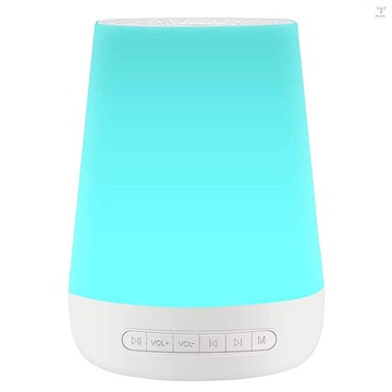 Toyutw)桌面白噪音機嬰兒睡眠音響機七彩夜燈28 種舒緩聲音30分鐘/60分鐘/90分鐘定時器內置電池帶3.5mm耳