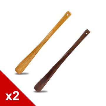 糊塗鞋匠 優質鞋材 A96 荷木細直柄鞋拔40cm 2支
