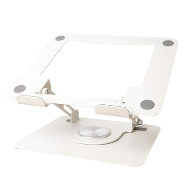 筆電散熱支架，適用多種尺寸設備 穩固耐用，360°旋轉，可折疊好攜帶  白色  1個