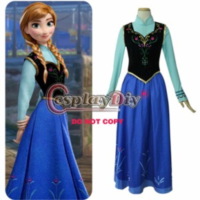 高品質 高級コスプレ衣装 ディズニー風 アナと雪の女王 ドレス アナ タイプ elsa queen dress in Frozen shinning  dress for party 5 | LINEショッピング