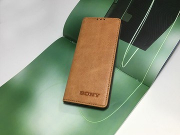 適用索尼xperiaPRO-I手機殼真皮套保護超薄防摔全包XQ-BE72翻蓋磁吸套