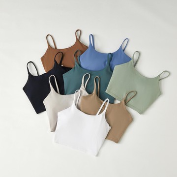 運動內衣女夏季薄款外穿防震美背內衣跑步健身背心式瑜伽服