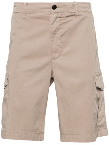 Eleventy - straight-leg twill cargo shorts - men - Elastane/Lyocell/Cotton - 32 - Neutrals