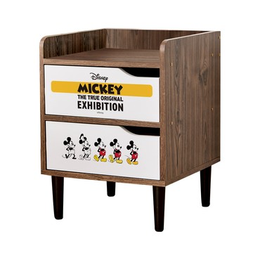 迪士尼 Disney 米奇特展 床邊櫃 正版授權 收納櫃 雙層櫃 床邊櫃 床邊桌 櫃子【5ip8】