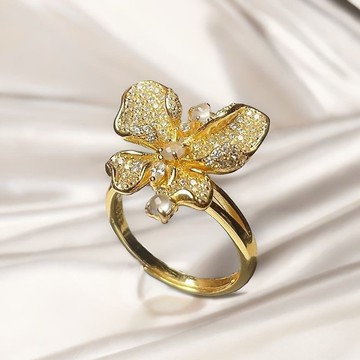 冰種翡翠蛋面蝴蝶設計款戒指 925純銀 | 天然緬甸玉翡翠A貨 |送禮