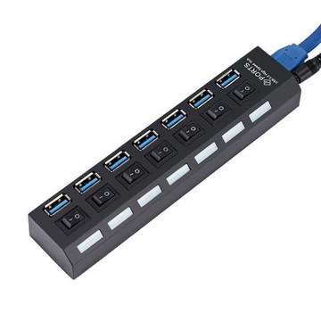 usb3.0帶電源分線器接口macbookpro桌面拓展塢hub集線器筆記本電腦配件延長線一拖四外接usb轉串口接頭擴展器