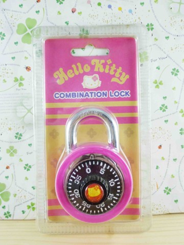【震撼精品百貨】Hello Kitty 凱蒂貓~密碼鎖-運動(圓)桃色