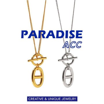 PARADISE 鈦鋼 簡約百搭 豬鼻 項鏈 不掉色