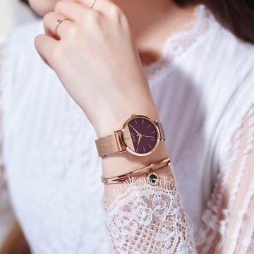 聚利時新款拼色簡約時尚女士腕表新潮敢拼特色腕表女手表女個性表