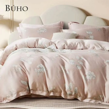 100%TENCEL純天絲™七件式兩用被床罩組-雙人特大-(多款任選) - 雪融白茶