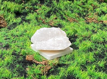 天然原礦晶瑩剔透瑪瑙白晶簇 消磁淨化 療癒 風水 快速出貨