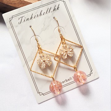 【夜光 l 田園系列】 夜光花花 防敏感耳環