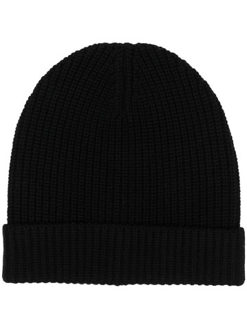 Filippa K - knitted beanie hat - women - Wool - One Size - Black
