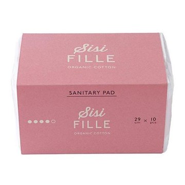 Panoco Trading sisiFILLE Sanitary Pads Sanitary Napkins 29cm For Heavy Flow Days 10 Pieces