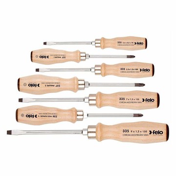 經典木柄貫通起子5支組