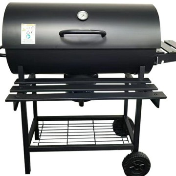 全館免運  燒烤爐 新款美式多功能燒烤爐野外烤肉別墅露營燒烤爐特厚專用可折疊帶輪