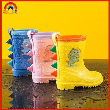 可愛雨鞋 雨鞋兒童 兒童防水鞋 幼兒雨鞋 小孩雨鞋 兒童雨靴兒童恐龍雨鞋男童輕便防滑新款2026女童爆款雨靴防水中筒B8