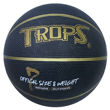 TROPS 特波士 籃球 黑色金溝  1個  7號