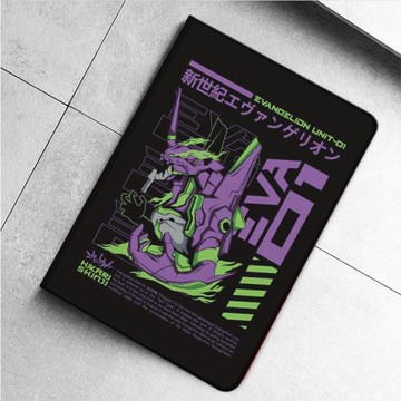 EVA初號機適用ipad9.7筆槽air5保護mini6套pro12.9新世紀福音戰士