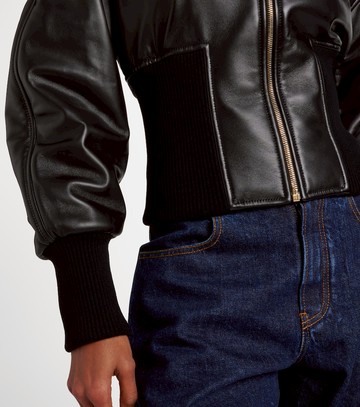 Alaïa Leather bomber jacket