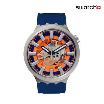Swatch ORANGE IN THE WORKS 大錶面金屬手錶/男錶/女錶/瑞士製造 SB07S114 (47mm)