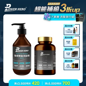 豐盈洗髮保健組《強健豐盈洗髮精＋強法健植萃複方》