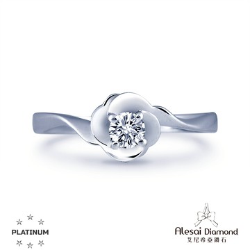 Alesai艾尼希亞鑽石 1克拉 D/VVS1 3EX車工 培育鑽石戒指 花朵鑽戒