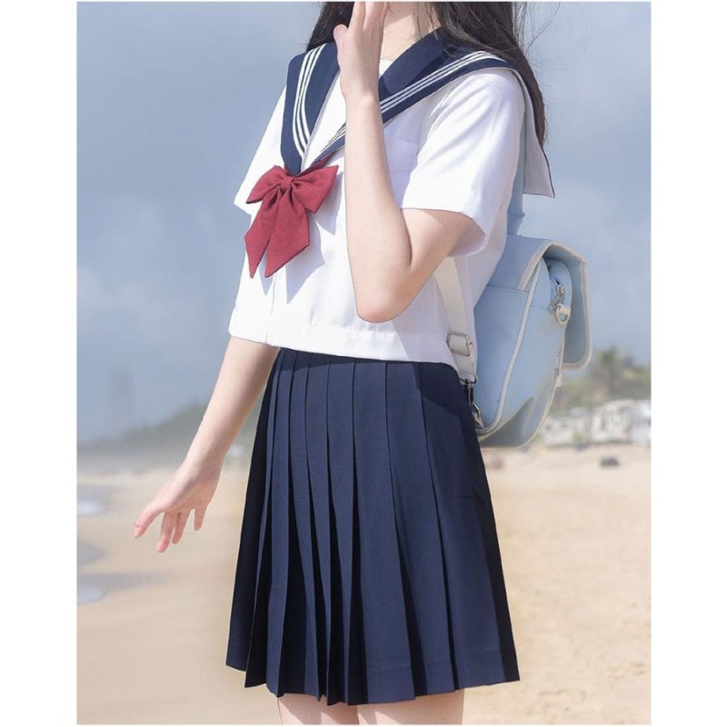 SALE／101%OFF】 女子高生 制服 セーラー服 女子高校生 学生服 半袖 長袖 セットアップ 上下セット JK制服 文化祭 学園祭 可愛い  蝶ネクタイ付き ハロウィン イベント